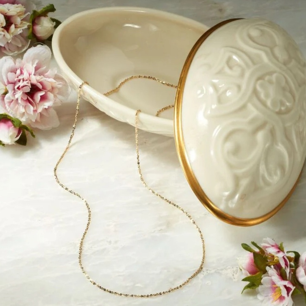 Milor 14K Italian Yellow Gold Necklace 20” Inches Length “Solid Gold”